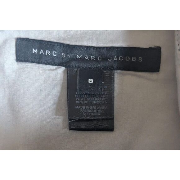 Marc by Marc Jacobs 8 Gray Ikat Abstract Print Wrap Midi Dress - Picture 3 of 6